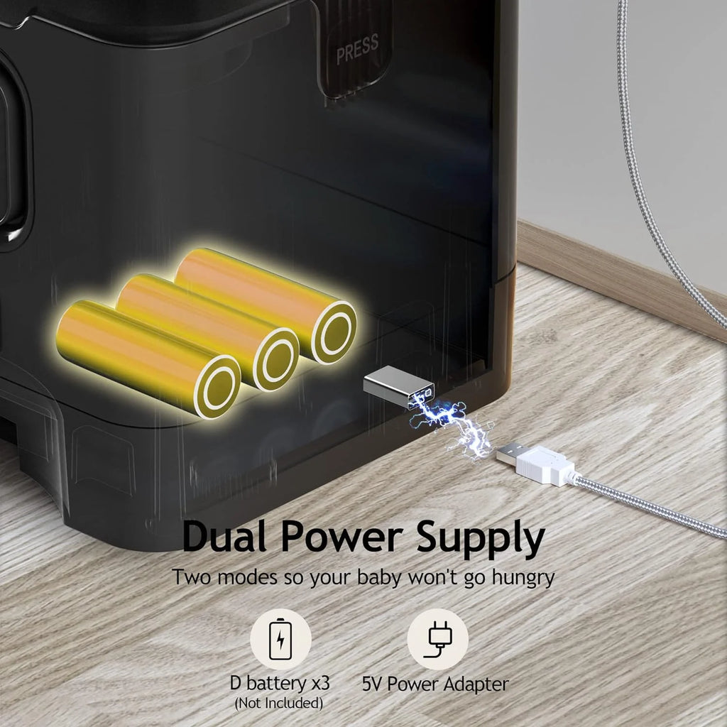 Cat Dry Food Dispenser with Timer, Automatic Cat Feeders with Desiccant Bag, Programmable Portion Size Control 4 Meals per Day, 10S Voice Recorder