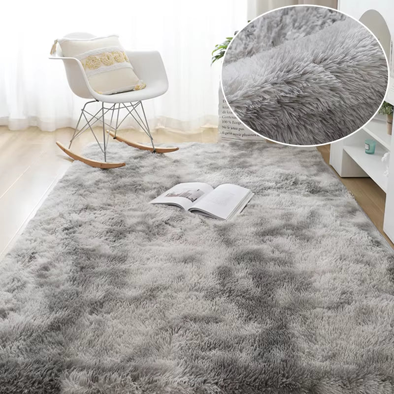 Gray Carpet for Living Room Plush Rug Bed Room Floor Fluffy Mats Anti-Slip Home Decor Rugs Soft Velvet Carpets Kids Room Blanket